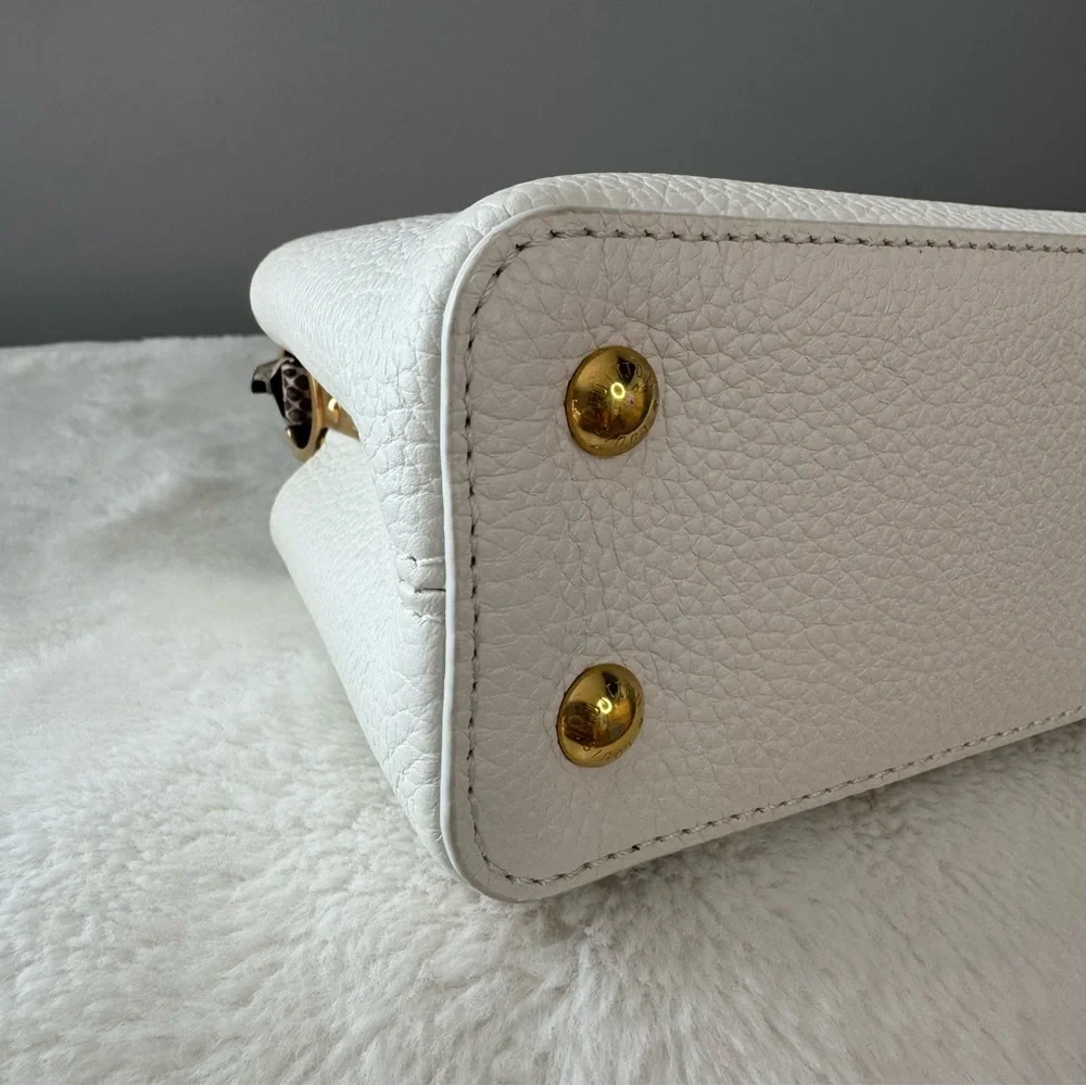 Louis Vuitton Taurillon & Python Leather Capucines Mini Handbag - Picture 9 of 16